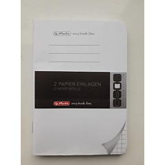 Herlitz 50034154 Recharge pour cahier Flex A6 2 x 40 feuilles quadrillées