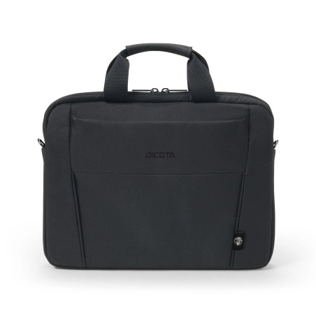 DICOTA Eco Slim Case Base 15-15,6 - Sacoche Fonctionnelle pour Ordinateur Portable avec Rembourrage de Protection, Noire