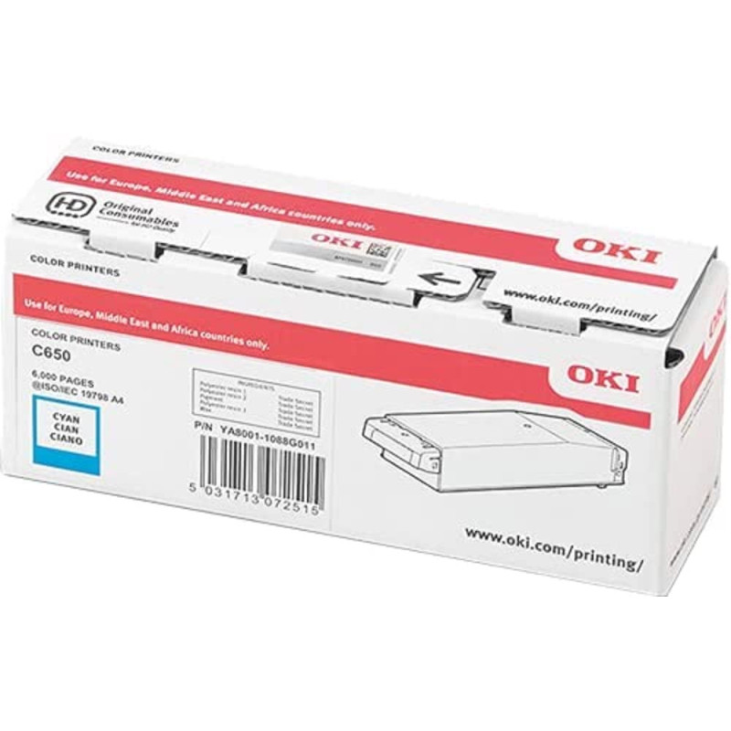 OKI 09006127 Cartouche de Toner 1 pièce(s) Original Cyan