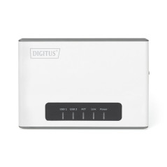 DIGITUS Wireless 300N Serveur réseau Multifonction 2 Ports, USB2.0, Hub USB réseau, Serveur d'impression