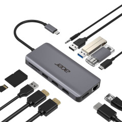 Adattatore Acer 12 in 1 tipo C - Docking Station