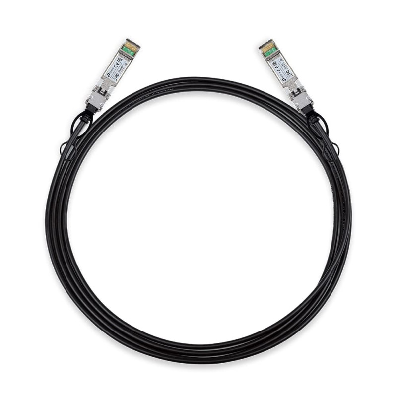 TP-LINK TL-SM5220-3M câble de Fibre Optique SFP+ DAC Noir TP-LINK TL-SM5220-3M câble de Fibre Optique SFP+ DAC Noir