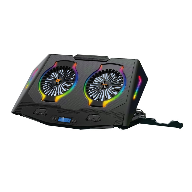 Conceptronic THYIA02B Ergo Support de Refroidissement pour Ordinateur Portable Gaming avec 2 Ventilateurs Conceptronic THYIA02B Ergo Support de Refroidissement pour Ordinateur Portable Gaming avec 2 Ventilateurs