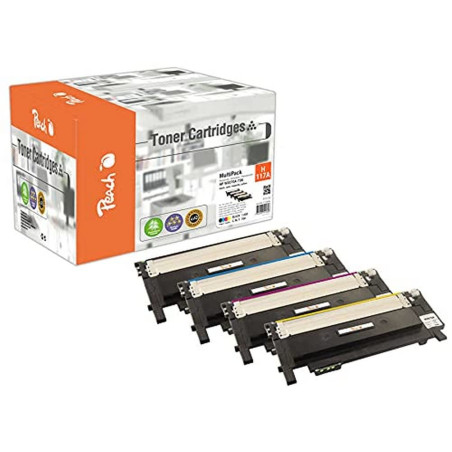 Peach PT1152 Cartouche de Toner 4 pièce(s) Compatible Noir, Cyan, Magenta, Jaune