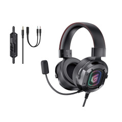 Conceptronic Athan U1 Casque Audio USB Type A Noir Câble 2,2 mMicroVolume Volume VolumeSon stéréo