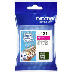 Brother LC421M | Cartouche d’Encre tranparente Originale | Magenta