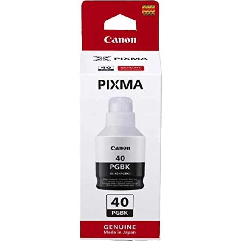 Canon GI-40 Bouteille PGBK Noir Pigmentaire (Emballage carton) Canon GI-40 Bouteille PGBK Noir Pigmentaire (Emballage carton)