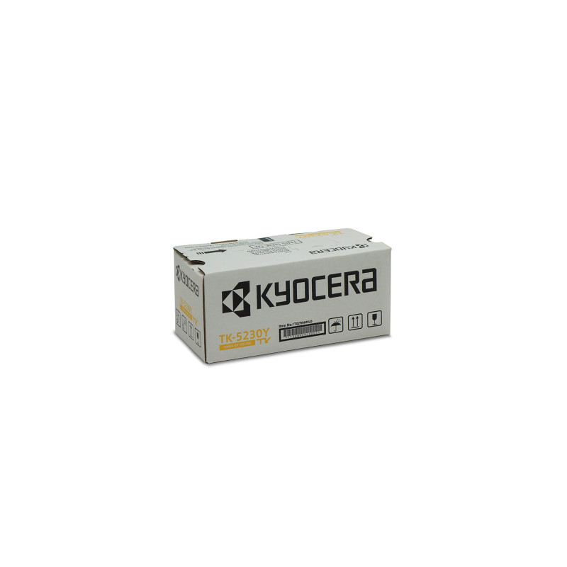 Toner Kyocera TK-5230Y d'origine. Jaune, 1 200 pages ISO 19752, compatible imprimante ECOSYS M5521cdw, M5521cdn Toner Kyocera TK-5230Y d'origine. Jaune, 1 200 pages ISO 19752, compatible imprimante ECOSYS M5521cdw, M5521cdn
