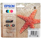 Epson Multipack 603 Etoile de Mer, Cartouches d'encre d'origine, 4 couleurs : Noir, Cyan, Magenta, Jaune, XP-2100 XP-2150 XP-310 Epson Multipack 603 Etoile de Mer, Cartouches d'encre d'origine, 4 couleurs : Noir, Cyan, Magenta, Jaune, XP-2100 XP-2150 XP-310