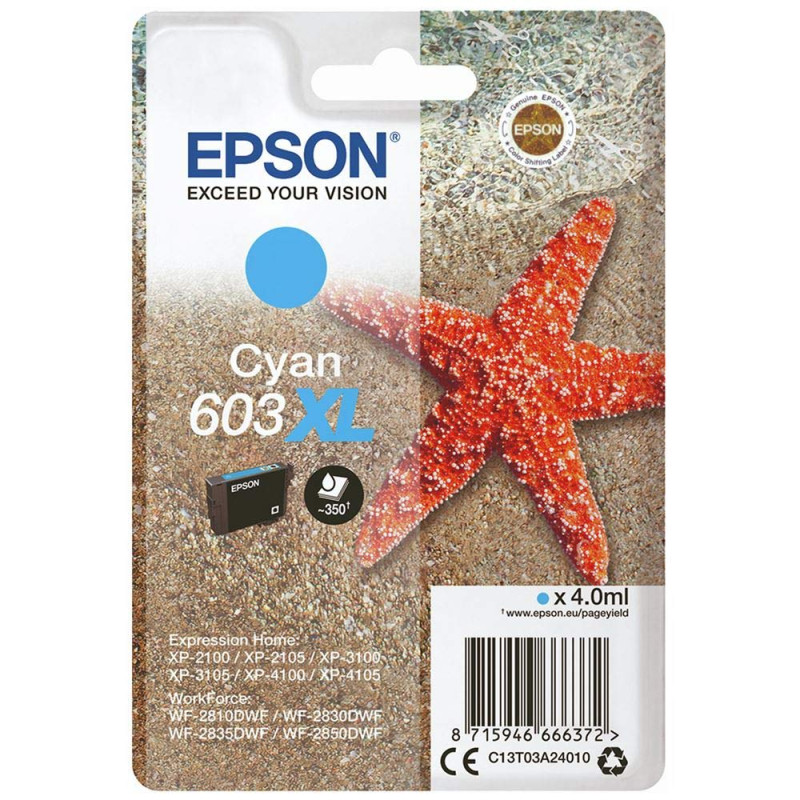 Epson Singlepack Cyan 603XL Ink