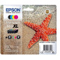 Epson Multipack 603XL Etoile de Mer, Cartouches d'encre d'origine XL Haute capacité, 4 couleurs : Noir, Cyan, Magenta, Jaune, XP Epson Multipack 603XL Etoile de Mer, Cartouches d'encre d'origine XL Haute capacité, 4 couleurs : Noir, Cyan, Magenta, Jaune, XP
