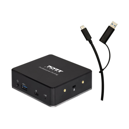 PORT CONNECT Station d'Accueil USB-A et USB-C 2 x 2K 7 périphériques HDMI 85 W