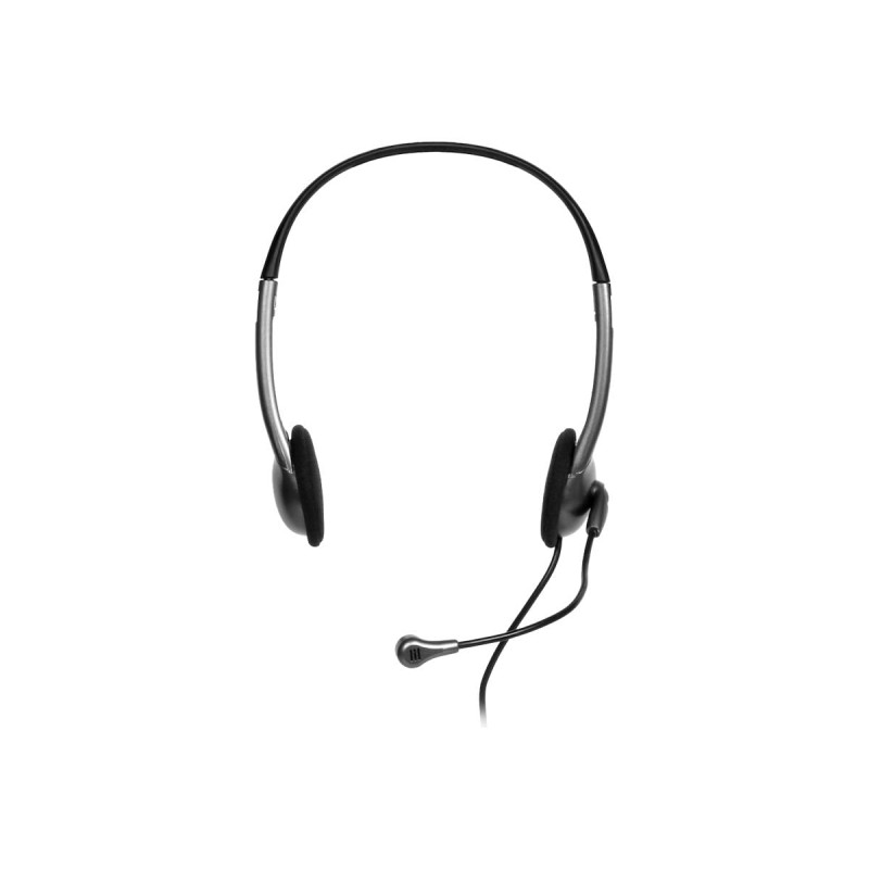 Port Connect Casque Audio stéréo avec Micro Prise Jack 3.5mm Noir