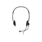 Port Connect Casque Audio stéréo avec Micro Prise Jack 3.5mm Noir