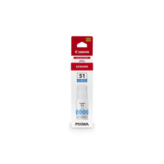 Canon GI-51 C Bouteille d'encre pour imprimante Jet d'encre PIXMA MEGATANK, Haut rendement, Cyan