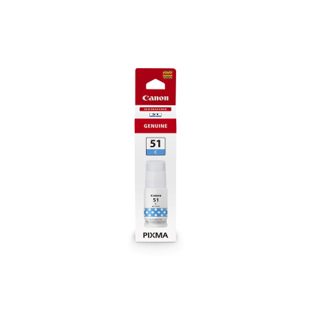 Canon GI-51 C Bouteille d'encre pour imprimante Jet d'encre PIXMA MEGATANK, Haut rendement, Cyan