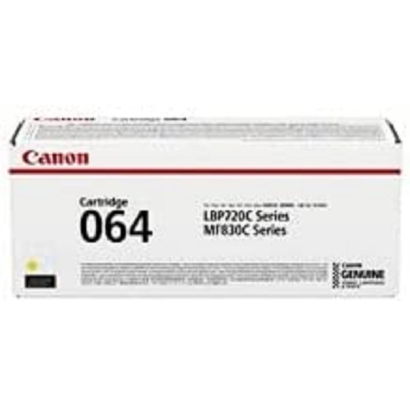 Canon Cartridge 064 Y Toner Jaune (Emballage Carton) Canon Cartridge 064 Y Toner Jaune (Emballage Carton)