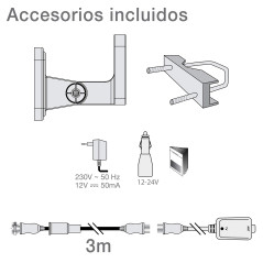 METRONIC 427017 Antenne Extérieure Omnidirectionnelle Amplifiée 36 dB- Idéal Camping-Car et Caravane - TNT - Compatible Full HD 