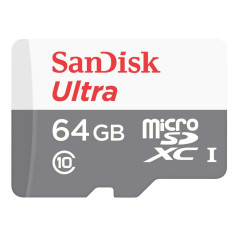 sandisk - Cards 64gb sandisk Ultra microsdxc + SD 100mb/s Class 10 uhs-i Tablet