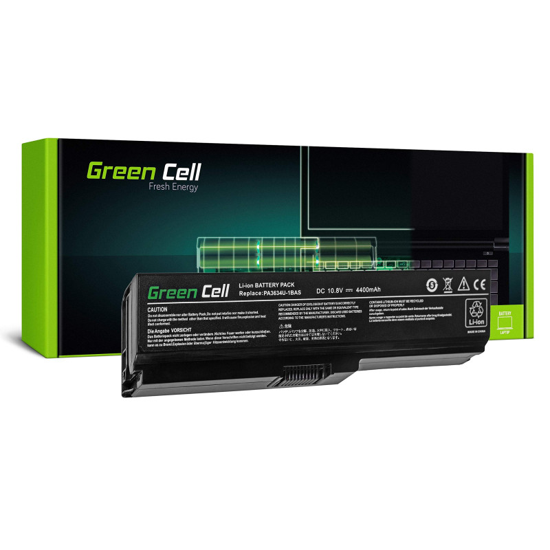 Green Cell BATERÍA Para Toshiba Satellite A660 A665 L650 L650D L655 L670 L670D PA3634U-1BRS / 11,1V 4400MAH Green Cell BATERÍA Para Toshiba Satellite A660 A665 L650 L650D L655 L670 L670D PA3634U-1BRS / 11,1V 4400MAH