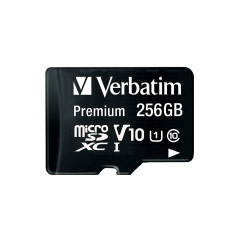 Verbatim Carte mémoire microSDXC avec Adaptateur - Vitesse de Lecture jusqu'à 90 Mo/s - Vitesse d'écriture Minimale 10 Mo/s - No