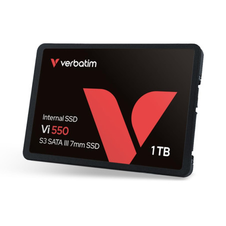Verbatim Vi550 S3 SSD - SSD Interne 1TB - Solid State Drive - 2.5'' Interface SATA III - Disque Dur Interne SSD Technologie 3D N
