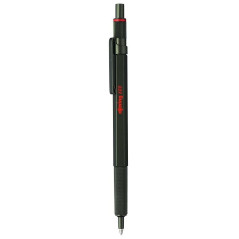rOtring 600 stylo bille | pointe moyenne | encre noire | corps vert | rechargeable