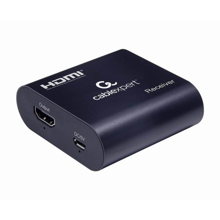 Gembird Extender HDMI - Etend les signaux HDMI jusqu'à 60m, Full HD 1080p, Noir