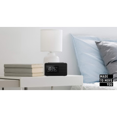 Panasonic Radio-réveil DAB/FM RC-D8EG-K I Fréquences : FM/DAB/DAB+ 1W USB Horloge Fonctionne sur secteur ou piles Fonction préré