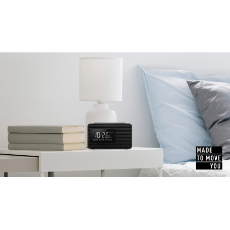 Panasonic Radio-réveil DAB/FM RC-D8EG-K I Fréquences : FM/DAB/DAB+ 1W USB Horloge Fonctionne sur secteur ou piles Fonction préré