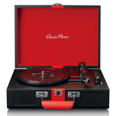 Tourne-Disque Classic Phono by Lenco TT-110 - Tourne-Disque - 33, 45 et 78 RPM - Bluetooth - Transmission par Courroie - 2 Haut-