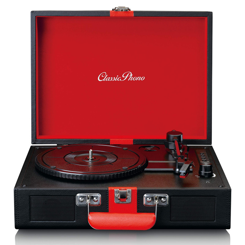Tourne-Disque Classic Phono by Lenco TT-110 - Tourne-Disque - 33, 45 et 78 RPM - Bluetooth - Transmission par Courroie - 2 Haut- Tourne-Disque Classic Phono by Lenco TT-110 - Tourne-Disque - 33, 45 et 78 RPM - Bluetooth - Transmission par Courroie - 2 Haut-