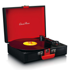 Tourne-Disque Classic Phono by Lenco TT-110 - Tourne-Disque - 33, 45 et 78 RPM - Bluetooth - Transmission par Courroie - 2 Haut-
