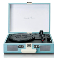 Tourne-Disque Classic Phono by Lenco TT-110 - Tourne-Disque - 33, 45 et 78 RPM - Bluetooth - Transmission par Courroie - 2 Haut-