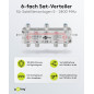 Goobay 67004 Répartiteur SAT, Sextuple
