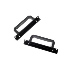 Silverstone SST-RA02B - Poignée Montage en Rack pour boîter d'ordinateur, GD07 GD08 GD09 GD10, Aluminium, Noir