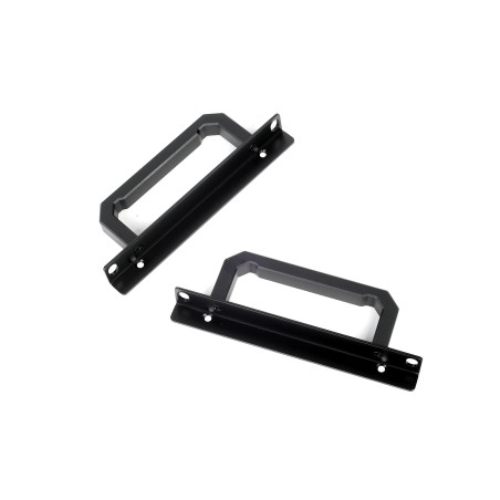 Silverstone SST-RA02B - Poignée Montage en Rack pour boîter d'ordinateur, GD07 GD08 GD09 GD10, Aluminium, Noir