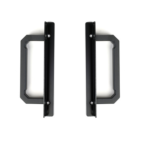Silverstone SST-RA02B - Poignée Montage en Rack pour boîter d'ordinateur, GD07 GD08 GD09 GD10, Aluminium, Noir