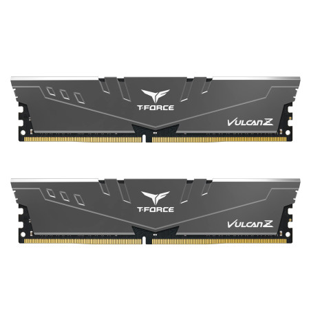 TEAMGROUP Team T-Force Vulcan Z DDR4 Gaming Memory, 2 x 8 GB, 3600 MHz, 288 Pin DIMM, Grey
