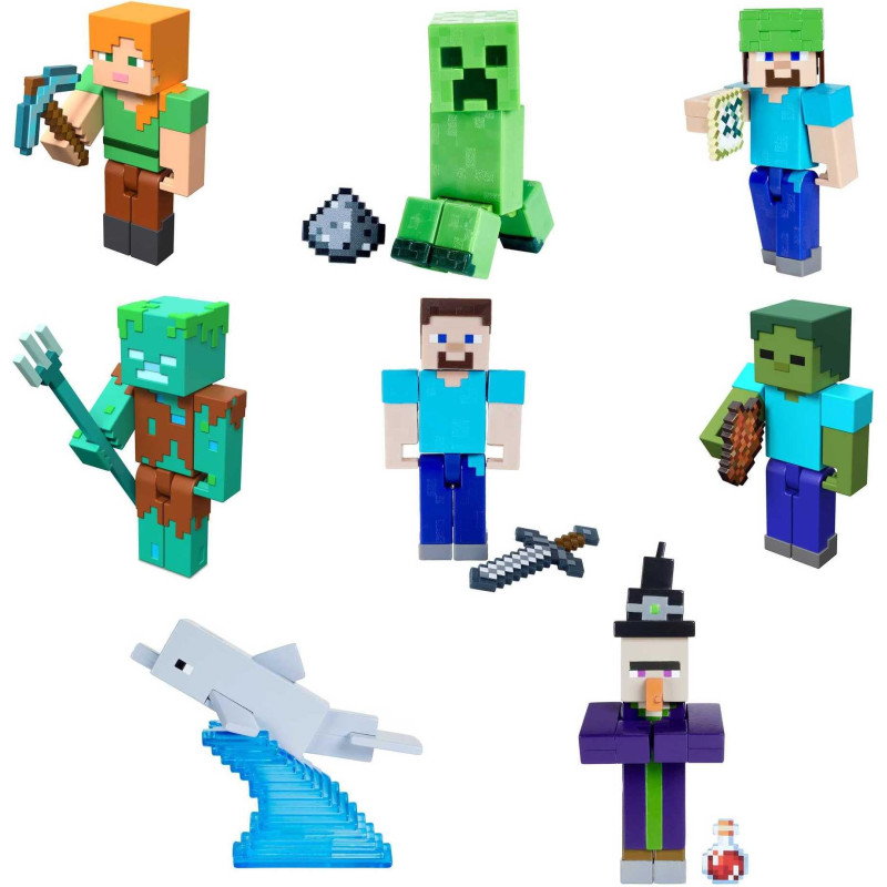 Mattel Collectible - Minecraft 3.25 Scale Figure Assortment Mattel Collectible - Minecraft 3.25 Scale Figure Assortment