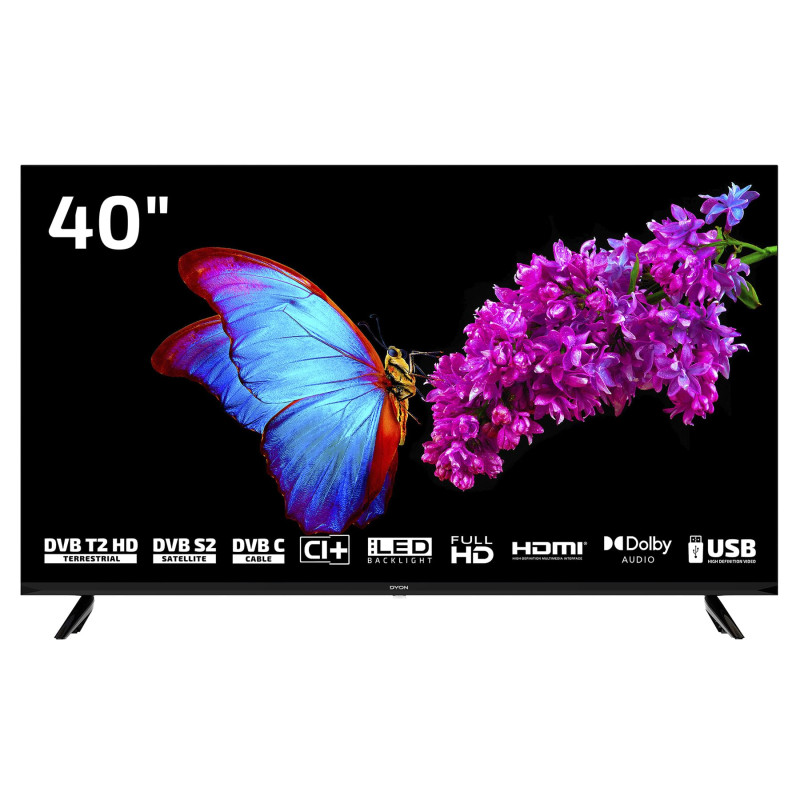 DYON Enter 40 PRO X2 100 cm (40 pouces) TV (Full-HD, Triple Tuner (DVB-C/-S2/-T2), Mode Hôtel, USB Media Player) DYON Enter 40 PRO X2 100 cm (40 pouces) TV (Full-HD, Triple Tuner (DVB-C/-S2/-T2), Mode Hôtel, USB Media Player)