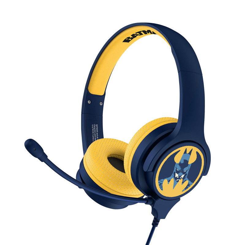 OTL Technlogies Batman Casque interactif, Filaire, Microphone Inclus, pour Enfants (Produit sous Licence Officielle)