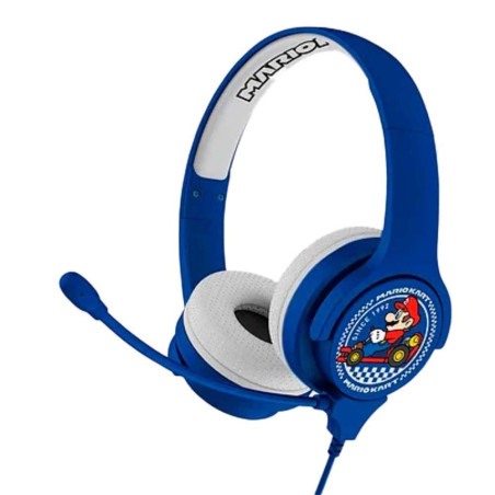 OTL Technologies Mario Kart Casque interactif, Filaire, Microphone Inclus, pour Enfants (Produit sous Licence Officielle) MK0819
