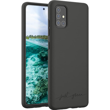 Coque pour Samsung Galaxy A51 Natura Eco-conçue Noire Just Green