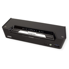 ATEN Commutateur KVMP? Hybride DisplayPort USB-C 3 Ports