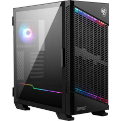 MSI MPG Velox 100P Airflow Boîtier PC Moyen-Tour - Compatible E-ATX, Panneau en Verre trempé, optimisation du Flux d'air, Mystic