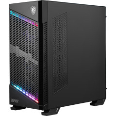 MSI MPG Velox 100P Airflow Boîtier PC Moyen-Tour - Compatible E-ATX, Panneau en Verre trempé, optimisation du Flux d'air, Mystic
