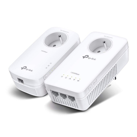 CPL Tp Link Kit CPL AV1300 Gigabit WiFi AC1200 3 ports Ethernet Gigabit avec prise gigogne