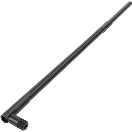 DIGITUS Antenne Wi-FI à Tige - 2,4 GHz WiFi - Omnidirectionnelle - Gain de réception 9dBi - Connecteur RP-SMA - Longueur 38,5 cm