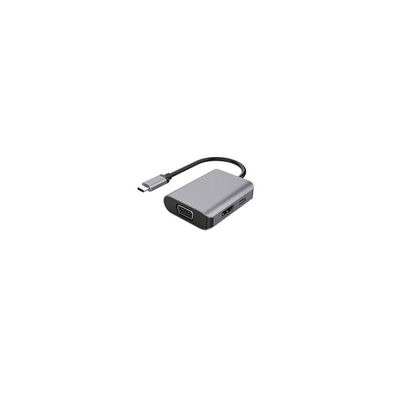 DLH USB-C to HDMI/VGA/USB-C Adaptor